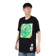 (メンズ)バスケットボールウェア NBA ビッグフェイス 7.0 ボストン セルティックス Tシャツ BMTR5904-BCEYYPPPBLCK