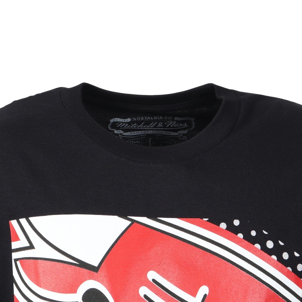 ミッチェルアンドネス（Mitchell&Ness）（メンズ）バスケットボールウェア NBA ビッグフェイス 7.0 半袖Tシャツ BMTR5904-CBUYYPPPBLCK