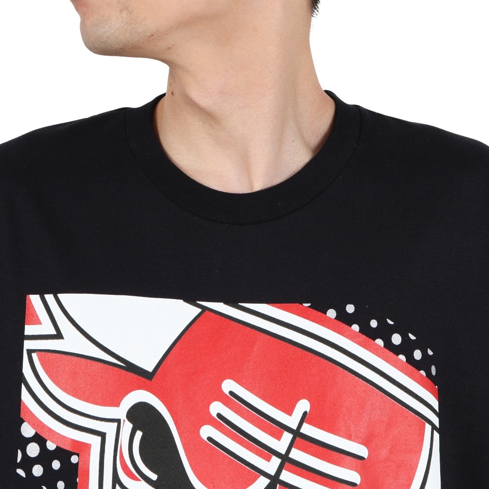 ミッチェルアンドネス（Mitchell&Ness）（メンズ）バスケットボールウェア NBA ビッグフェイス 7.0 シカゴ ブルズ 半袖Tシャツ BMTR5904-CBUYYPPPBLCK