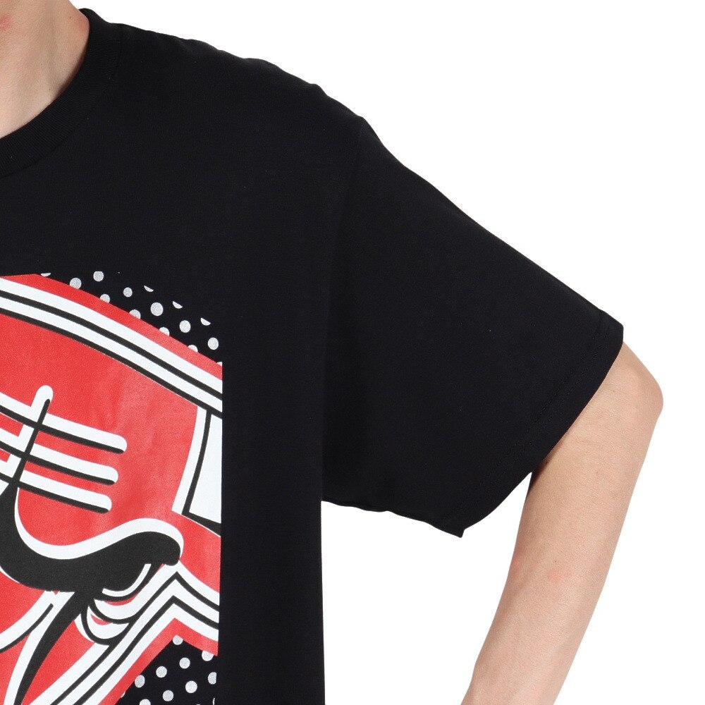 ミッチェルアンドネス（Mitchell&Ness）（メンズ）バスケットボールウェア NBA ビッグフェイス 7.0 シカゴ ブルズ 半袖Tシャツ BMTR5904-CBUYYPPPBLCK