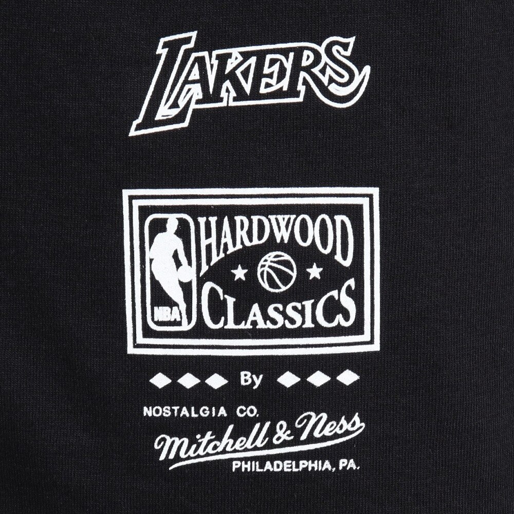 ミッチェルアンドネス（Mitchell&Ness）（メンズ）バスケットボールウェア NBA ビッグフェイス 7.0 ロサンゼルス レイカーズ Tシャツ BMTR5904-LALYYPPPBLCK