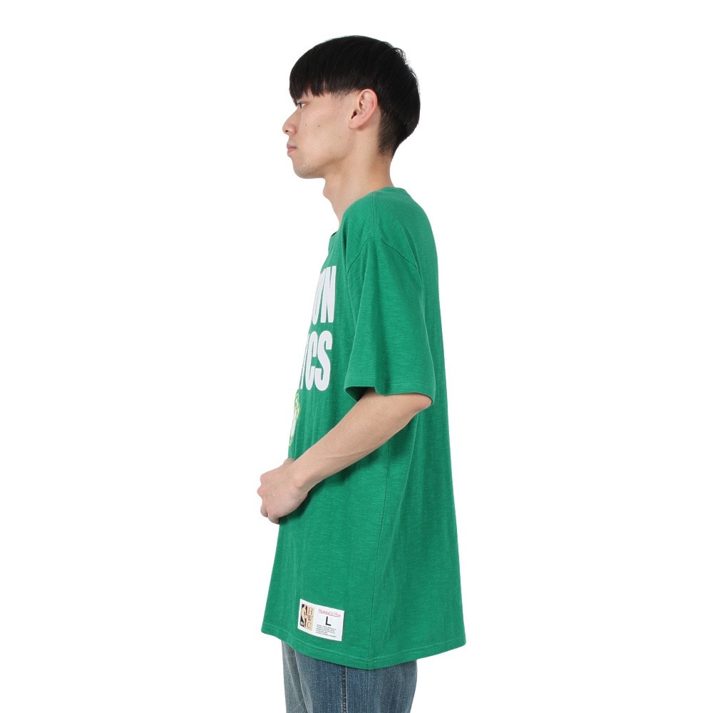 ミッチェルアンドネス（Mitchell&Ness）（メンズ、レディース）LEGENDARY SLUB 半袖Tシャツ ボストン・セルティックス TCRW5507-BCEYYPPPKYGN