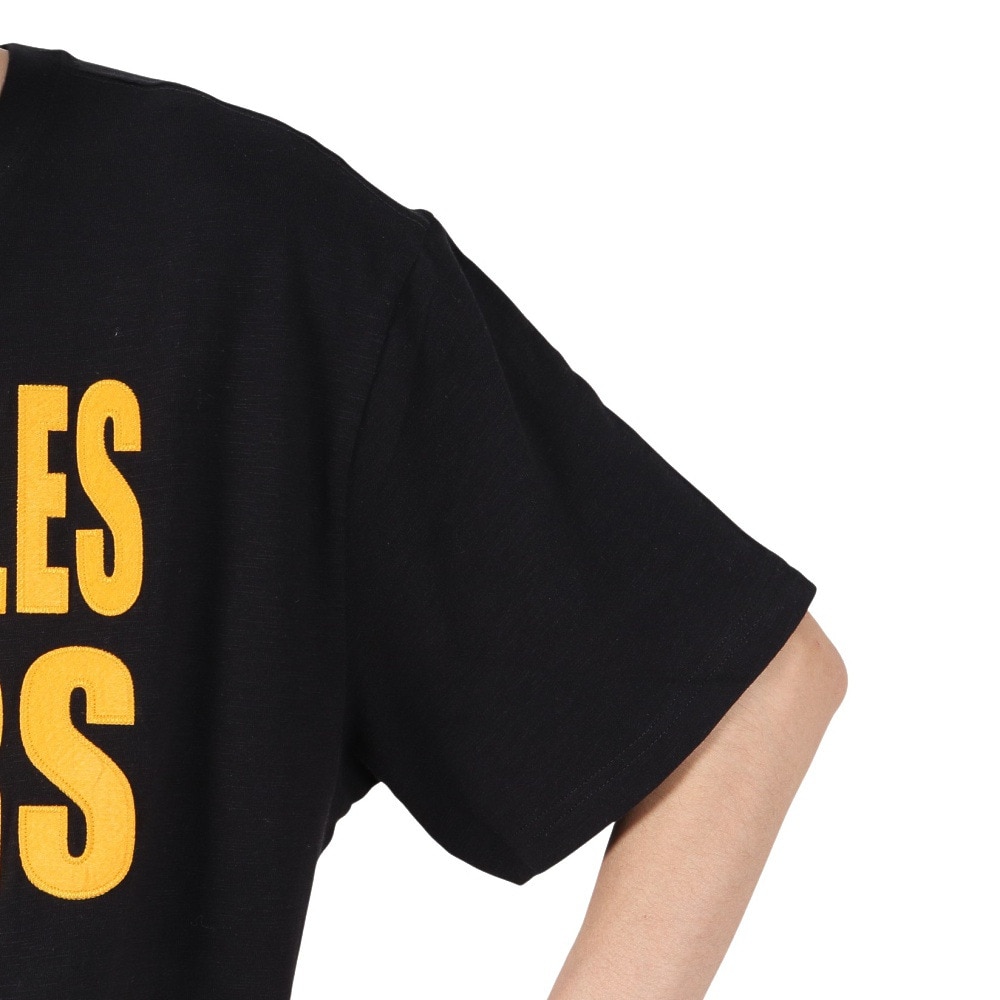 ミッチェルアンドネス（Mitchell&Ness）（メンズ）バスケットボールウェア LEGENDARY SLUB 半袖 Tシャツ ロサンゼルス レイカーズ TCRW5507-LALYYPPPBLCK