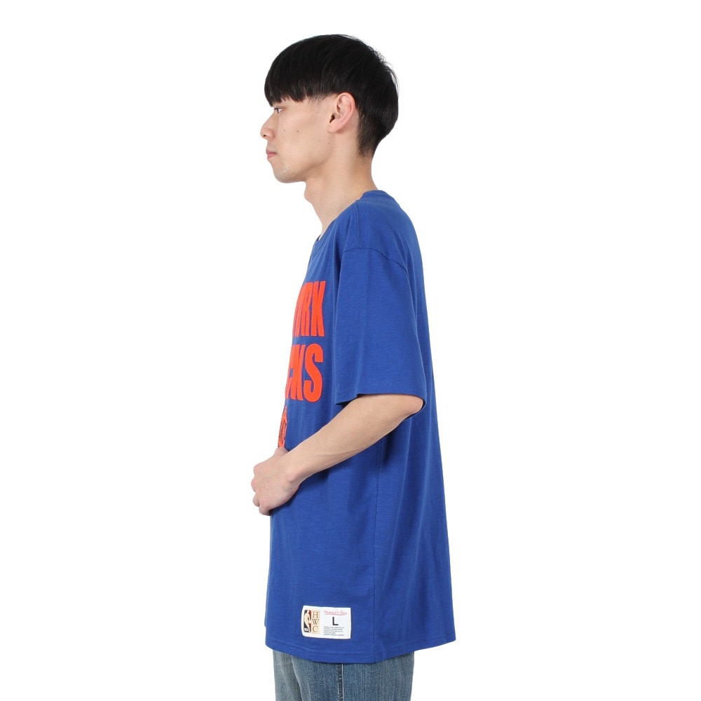 ミッチェルアンドネス（Mitchell&Ness）（メンズ、レディース）LEGENDARY SLUB 半袖 Tシャツ ニューヨーク・ニックス TCRW5507-NYKYYPPPROYA