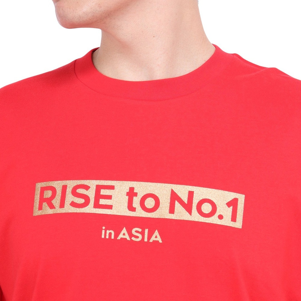 マジェスティック（MAJESTIC）（メンズ）バスケットボールウェア Rise to No.1 in ASIA 日本代表Tシャツ LLサイズ OT01-23FW-0007-RED-XL