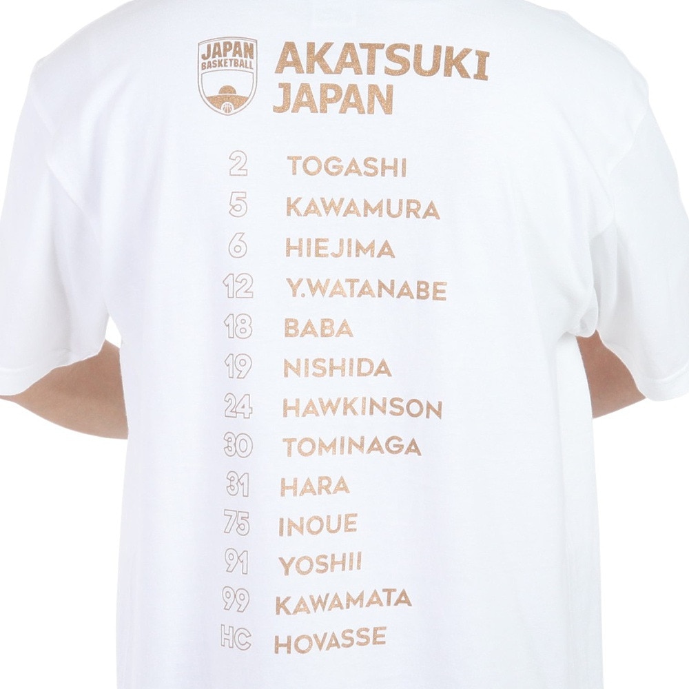 マジェスティック（MAJESTIC）（メンズ）バスケットボールウェア Rise to No.1 in ASIA 日本代表Tシャツ Lサイズ OT01-23FW-0007-WHT-L