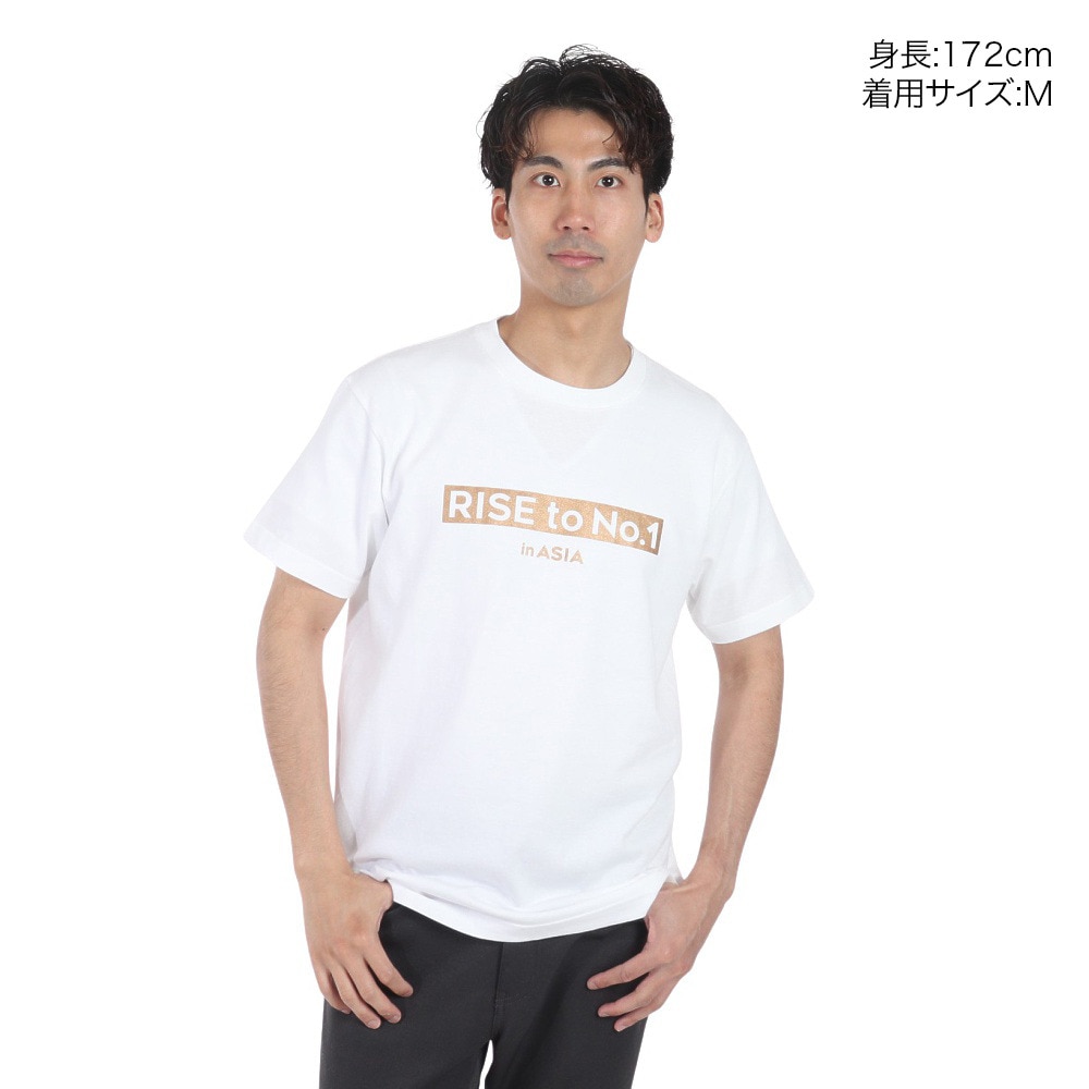 マジェスティック（MAJESTIC）（メンズ）バスケットボールウェア Rise to No.1 in ASIA 日本代表Tシャツ Mサイズ OT01-23FW-0007-WHT-M