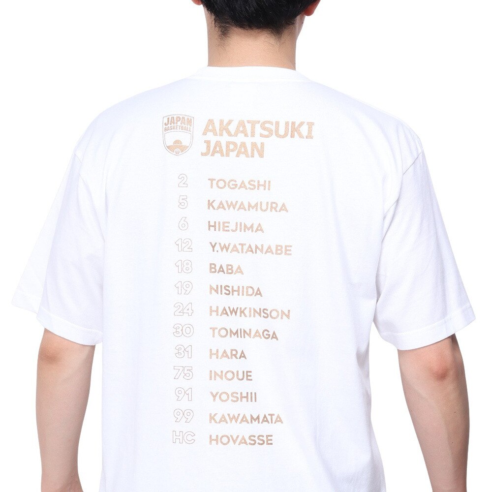 マジェスティック（MAJESTIC）（メンズ）バスケットボールウェア Rise to No.1 in ASIA 日本代表Tシャツ LLサイズ OT01-23FW-0007-WHT-XL