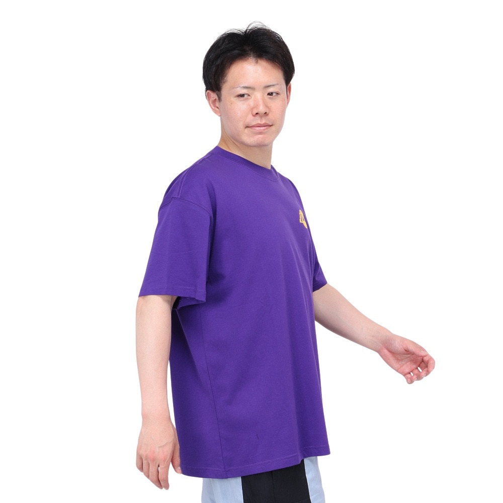 ナイキ（NIKE）（メンズ）バスケットボールウェア NK CTS ロサンゼルス レイカーズ NBA マックス90 Tシャツ MX90 FQ6047-504