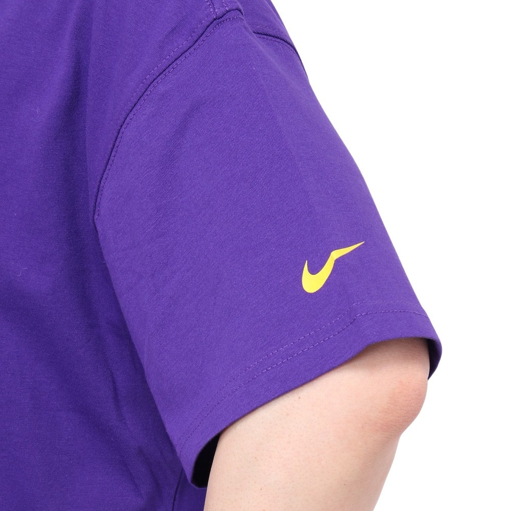 ナイキ（NIKE）（メンズ）バスケットボールウェア NK CTS ロサンゼルス レイカーズ NBA マックス90 Tシャツ MX90 FQ6047-504