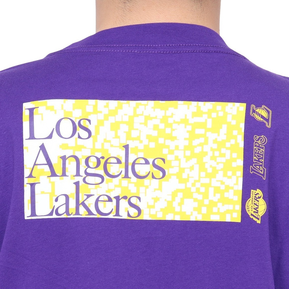 ナイキ（NIKE）（メンズ）バスケットボールウェア NK CTS ロサンゼルス レイカーズ NBA マックス90 Tシャツ MX90 FQ6047-504