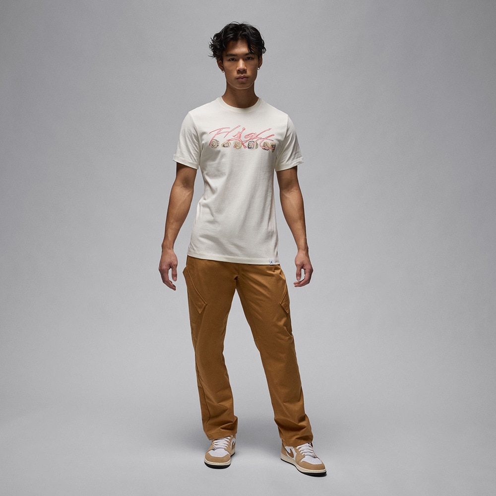 ジョーダン（JORDAN）（メンズ）Tシャツ バスケットボールウェア フライト エッセンシャル 半袖 ホワイト FN5967-133