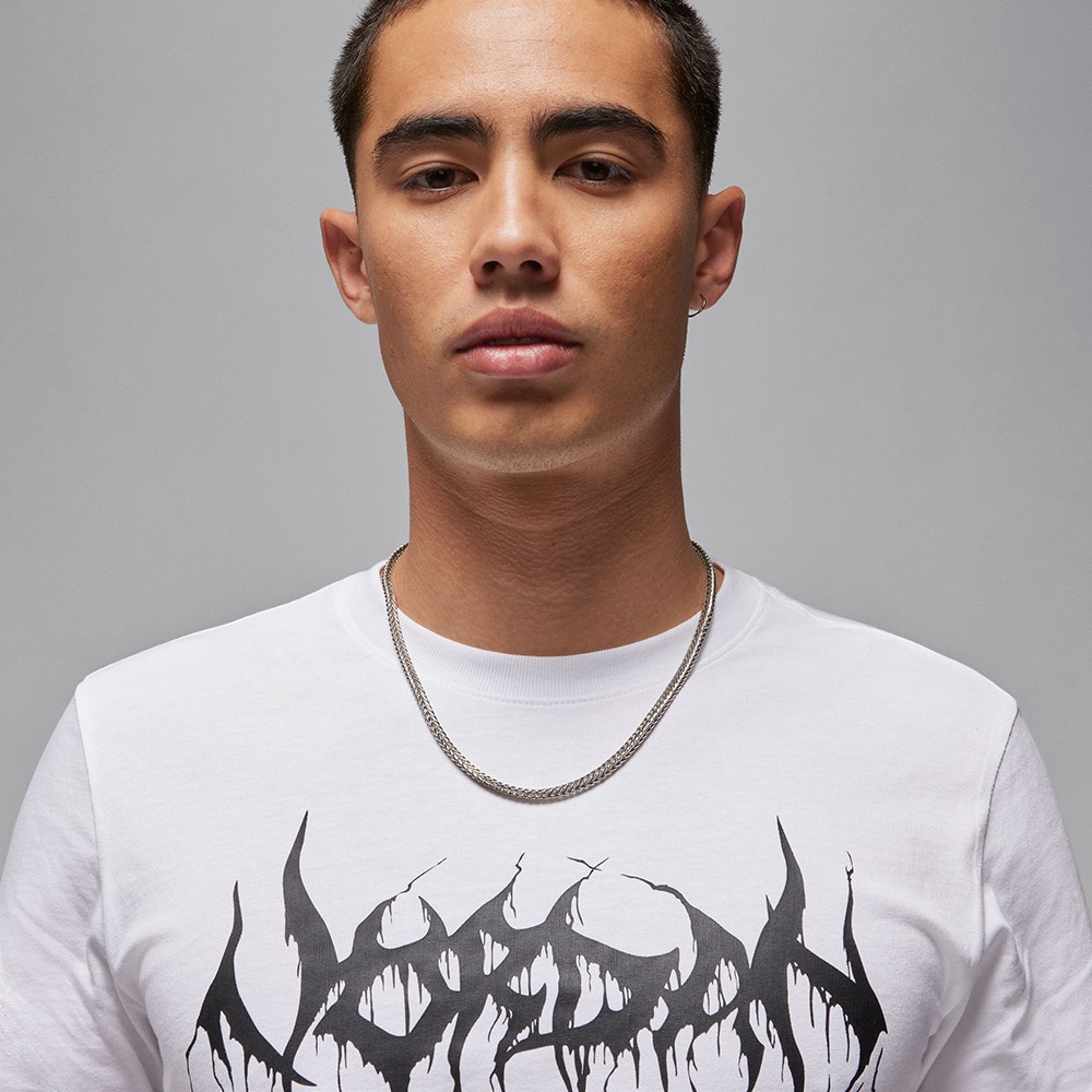 ジョーダン（JORDAN）（メンズ）Tシャツ バスケットボールウェア ジョーダン ドライフィット スポーツ グラフィック ホワイト FN5975-100