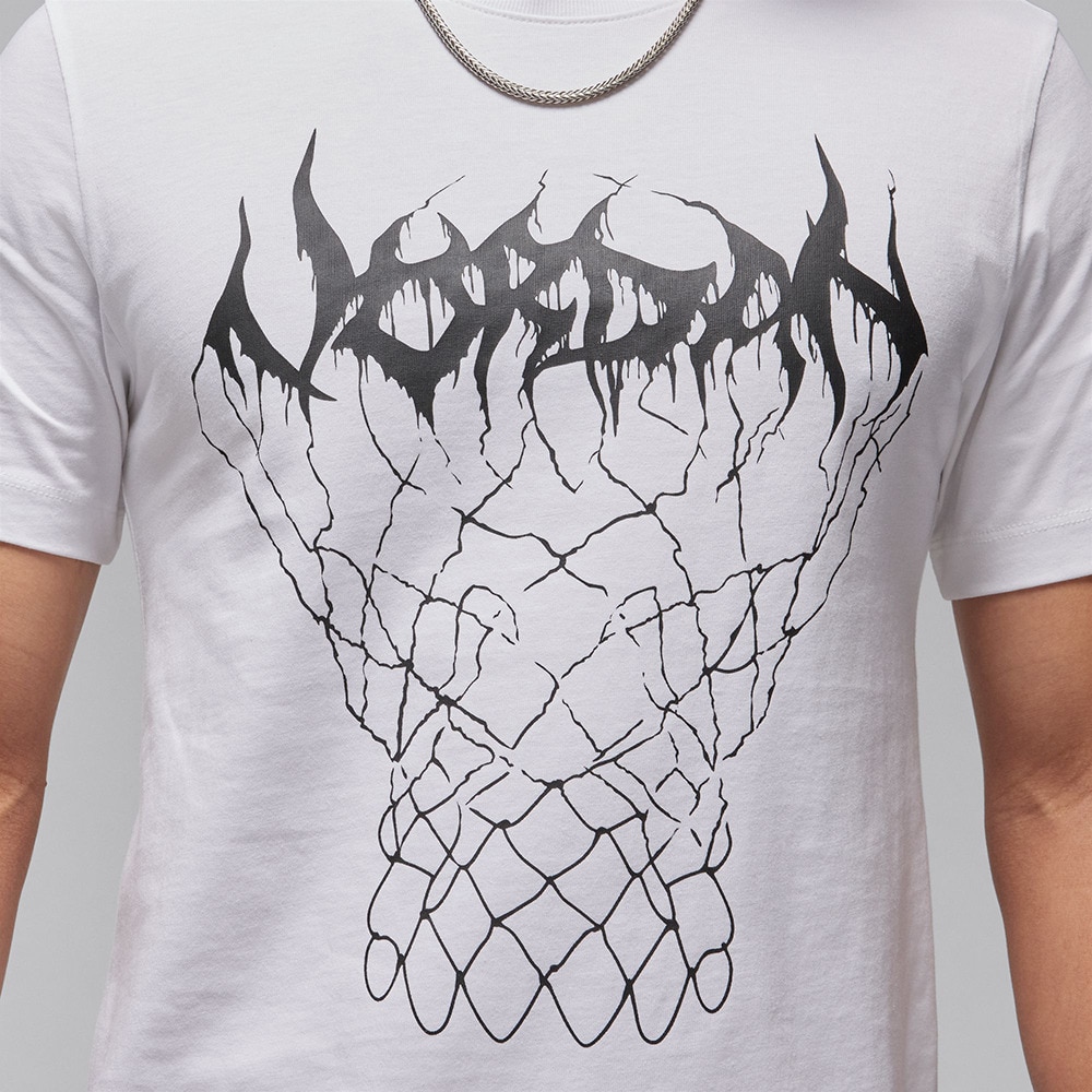 ジョーダン（JORDAN）（メンズ）Tシャツ バスケットボールウェア ジョーダン ドライフィット スポーツ グラフィック ホワイト FN5975-100