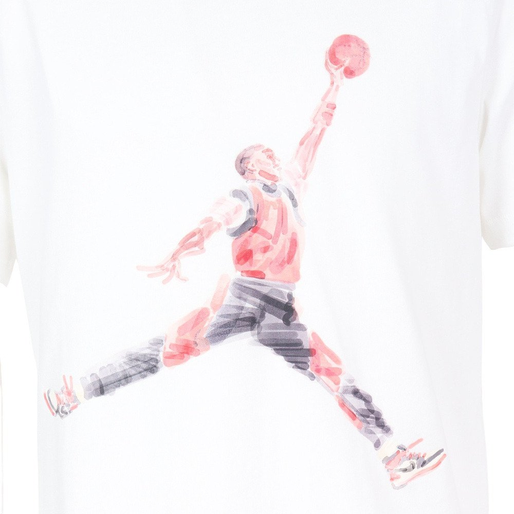 ジョーダン（JORDAN）（メンズ）Tシャツ バスケットボールウェア ブランド JM WTRCLR クルー 半袖 ホワイト FN5981-100