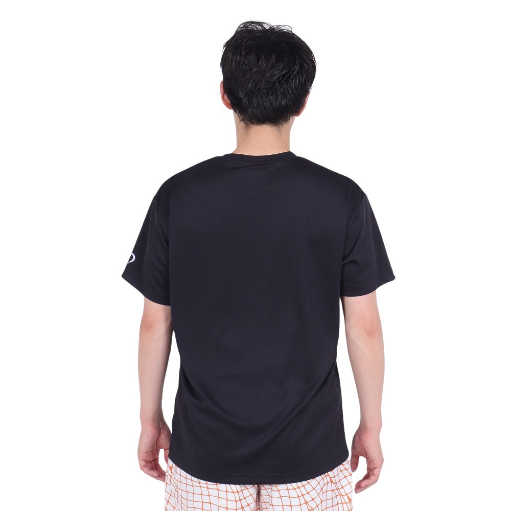 スポルディング（SPALDING）（メンズ）バスケットボールウェア Tシャツ オーバーラップド カモ ロゴ SMT24004BK 速乾 UVカット