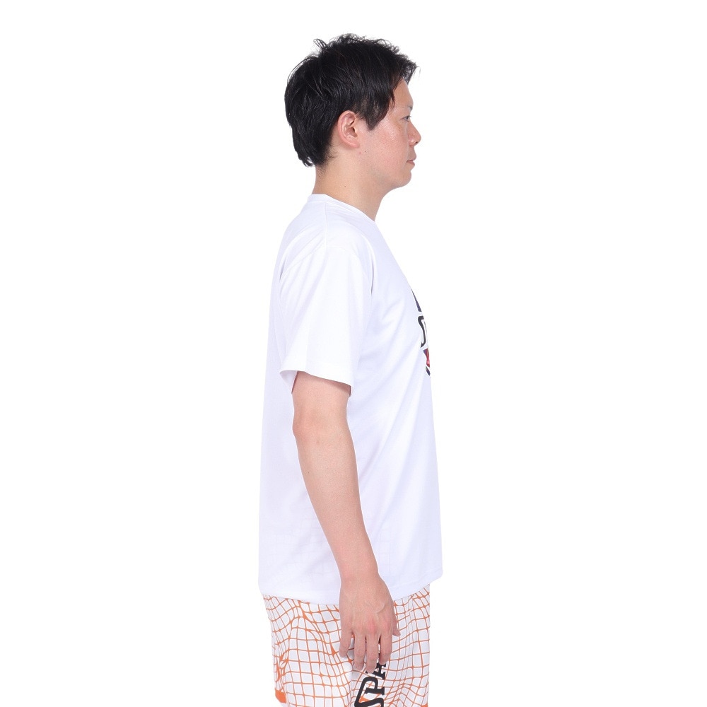 スポルディング（SPALDING）（メンズ）バスケットボールウェア Tシャツ ネオン トロピカル ボール プリント SMT24008 速乾 UVカット