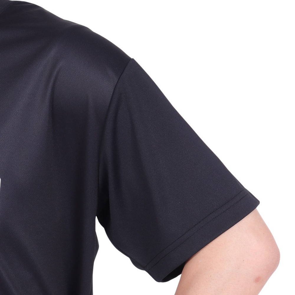 スポルディング（SPALDING）（メンズ）バスケットボールウェア Tシャツ ネオン トロピカル ボール プリント SMT24008BK 速乾 UVカット