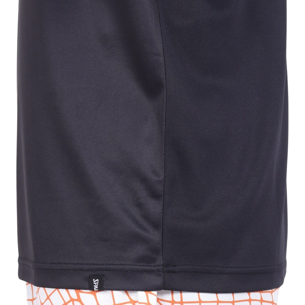 スポルディング（SPALDING）（メンズ）バスケットボールウェア Tシャツ ネオン トロピカル ボール プリント SMT24008BK 速乾 UVカット