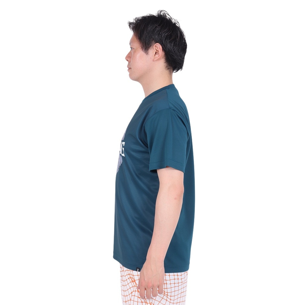 スポルディング（SPALDING）（メンズ）バスケットボールウェア Tシャツ ネオン トロピカル ボール プリント SMT24008SP 速乾 UVカット