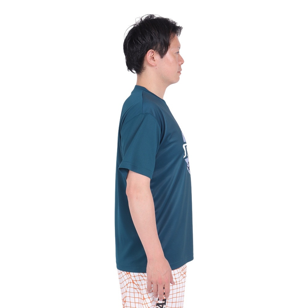 スポルディング（SPALDING）（メンズ）バスケットボールウェア Tシャツ ネオン トロピカル ボール プリント SMT24008SP 速乾 UVカット