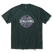 スポルディング（SPALDING）（メンズ）バスケットボールウェア Tシャツ ネオン トロピカル ボール プリント SMT24008SP