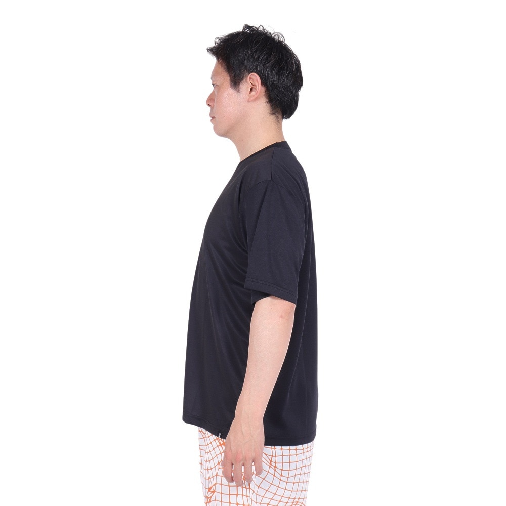 スポルディング（SPALDING）（メンズ）バスケットボールウェア Tシャツ ネオン トロピカル ロゴ SMT24010BK 速乾 UVカット