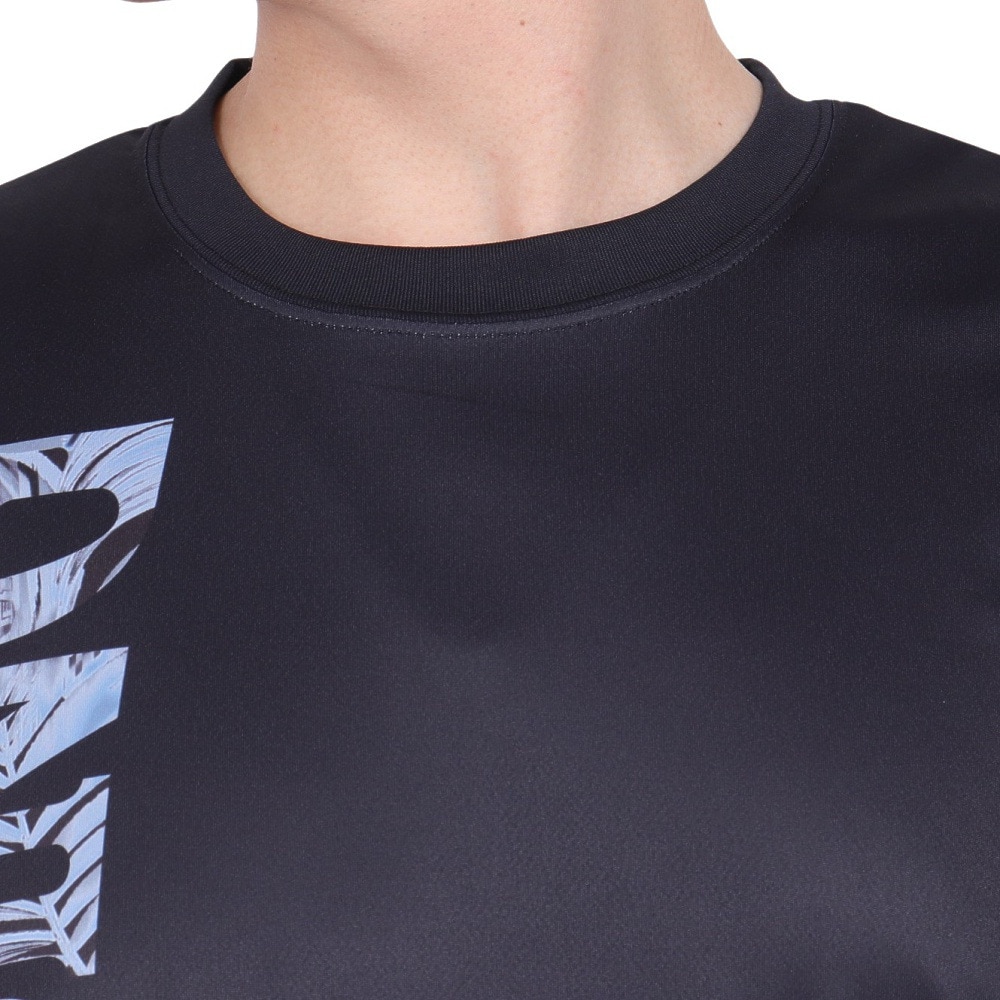 スポルディング（SPALDING）（メンズ）バスケットボールウェア Tシャツ ネオン トロピカル ロゴ SMT24010BK 速乾 UVカット