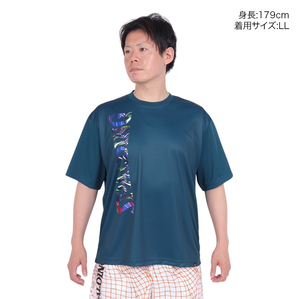 スポルディング（SPALDING）（メンズ）バスケットボールウェア Tシャツ ネオン トロピカル ロゴ SMT24010SP 速乾 UVカット