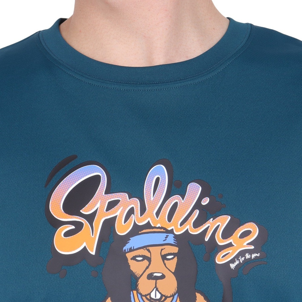 スポルディング（SPALDING）（メンズ）バスケットボールウェア Tシャツ ビーグル グラフィティ SMT24018SP 速乾 UVカット