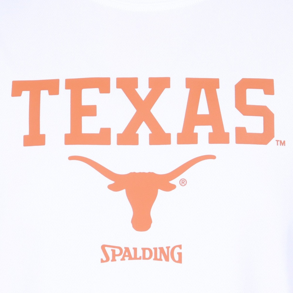 スポルディング（SPALDING）（メンズ）バスケットボールウェア Tシャツ テキサス ホーン ロゴ SMT24024TX 速乾 UVカット