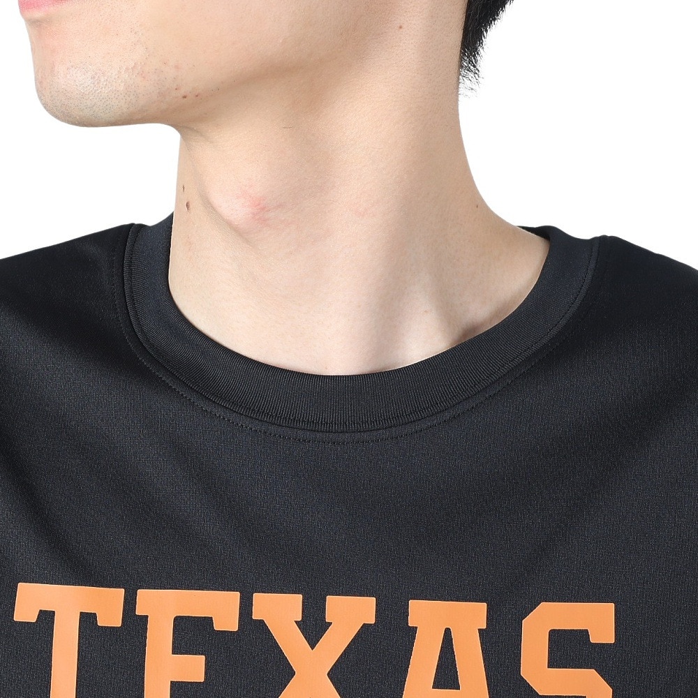 スポルディング（SPALDING）（メンズ）バスケットボールウェア Tシャツ テキサス ホーン ロゴ SMT24024TXBK 速乾 UVカット