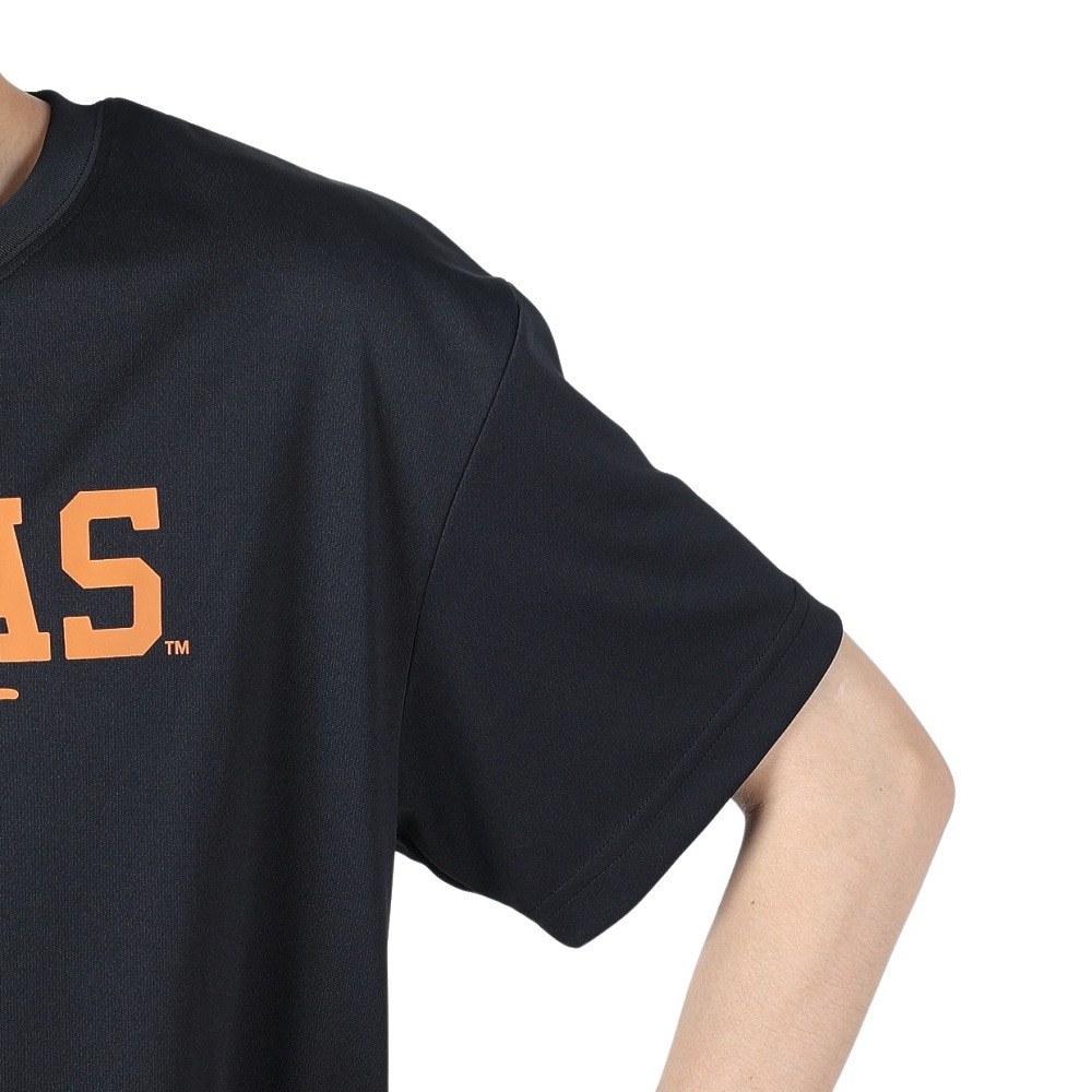 スポルディング（SPALDING）（メンズ）バスケットボールウェア Tシャツ テキサス ホーン ロゴ SMT24024TXBK 速乾 UVカット