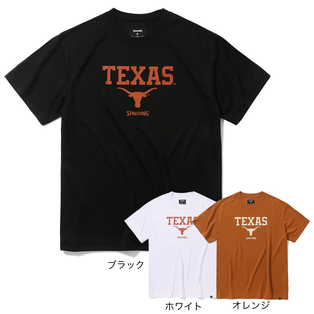 スポルディング（SPALDING）（メンズ）バスケットボールウェア Tシャツ テキサス ホーン ロゴ SMT24024TX 速乾 UVカット