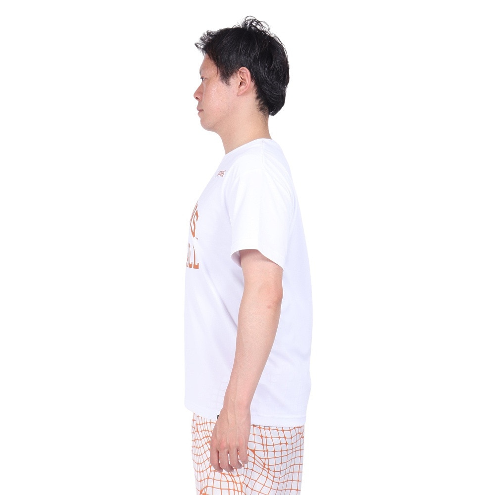 スポルディング（SPALDING）（メンズ）バスケットボールウェア Tシャツ テキサス ロング ホーンズ アーチ ロゴ SMT24032TX 速乾 UVカット