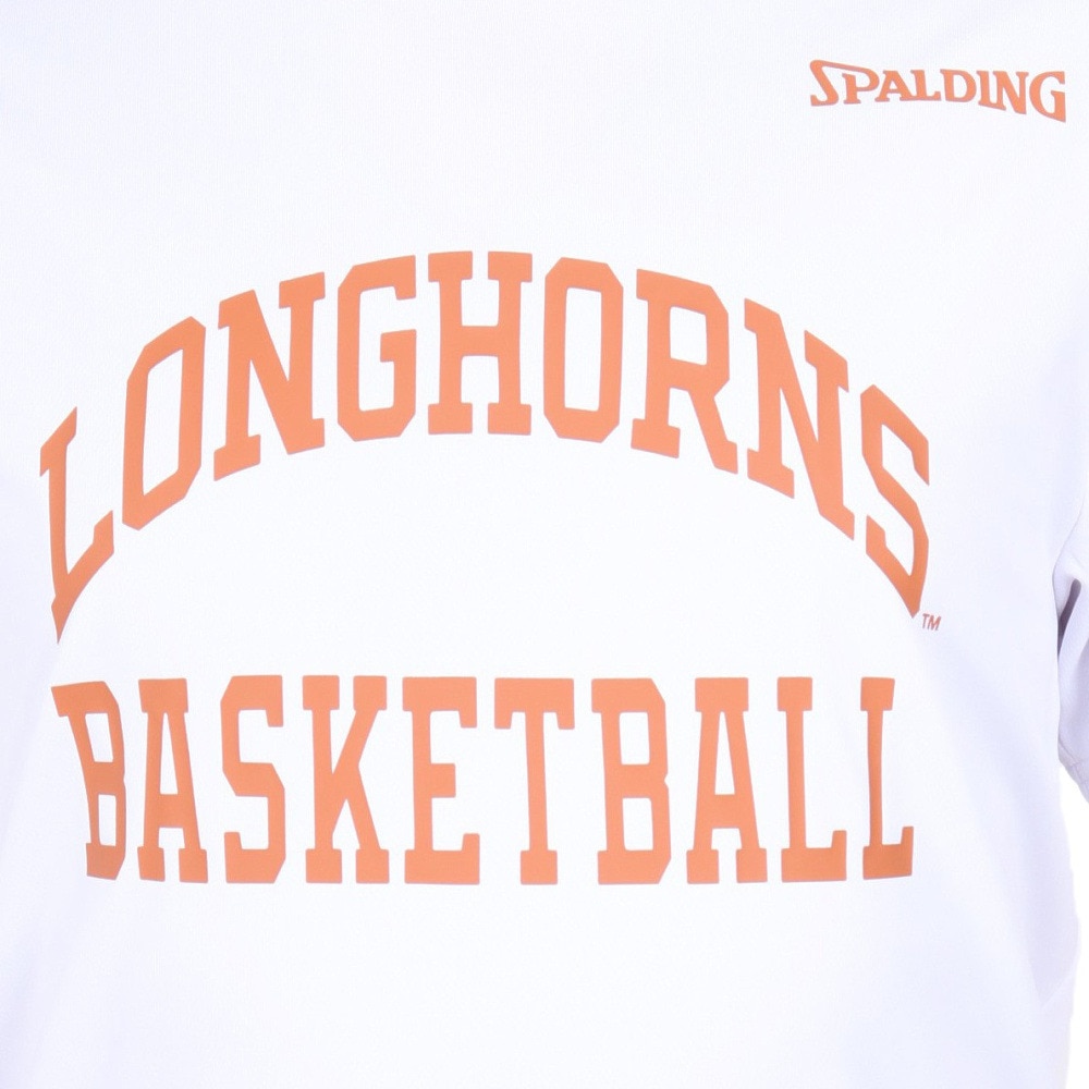 スポルディング（SPALDING）（メンズ）バスケットボールウェア Tシャツ テキサス ロング ホーンズ アーチ ロゴ SMT24032TX 速乾 UVカット
