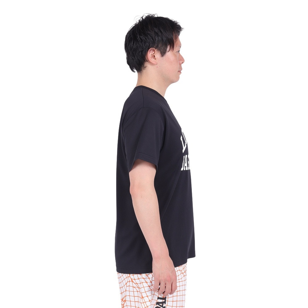 スポルディング（SPALDING）（メンズ）バスケットボールウェア Tシャツ テキサス ロング ホーンズ アーチ ロゴ SMT24032TXBK 速乾 UVカット