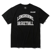 スポルディング（SPALDING）（メンズ）バスケットボールウェア Tシャツ テキサス ロング ホーンズ アーチ ロゴ SMT24032TXBK