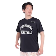 スポルディング（SPALDING）（メンズ）バスケットボールウェア Tシャツ テキサス ロング ホーンズ アーチ ロゴ SMT24032TXBK