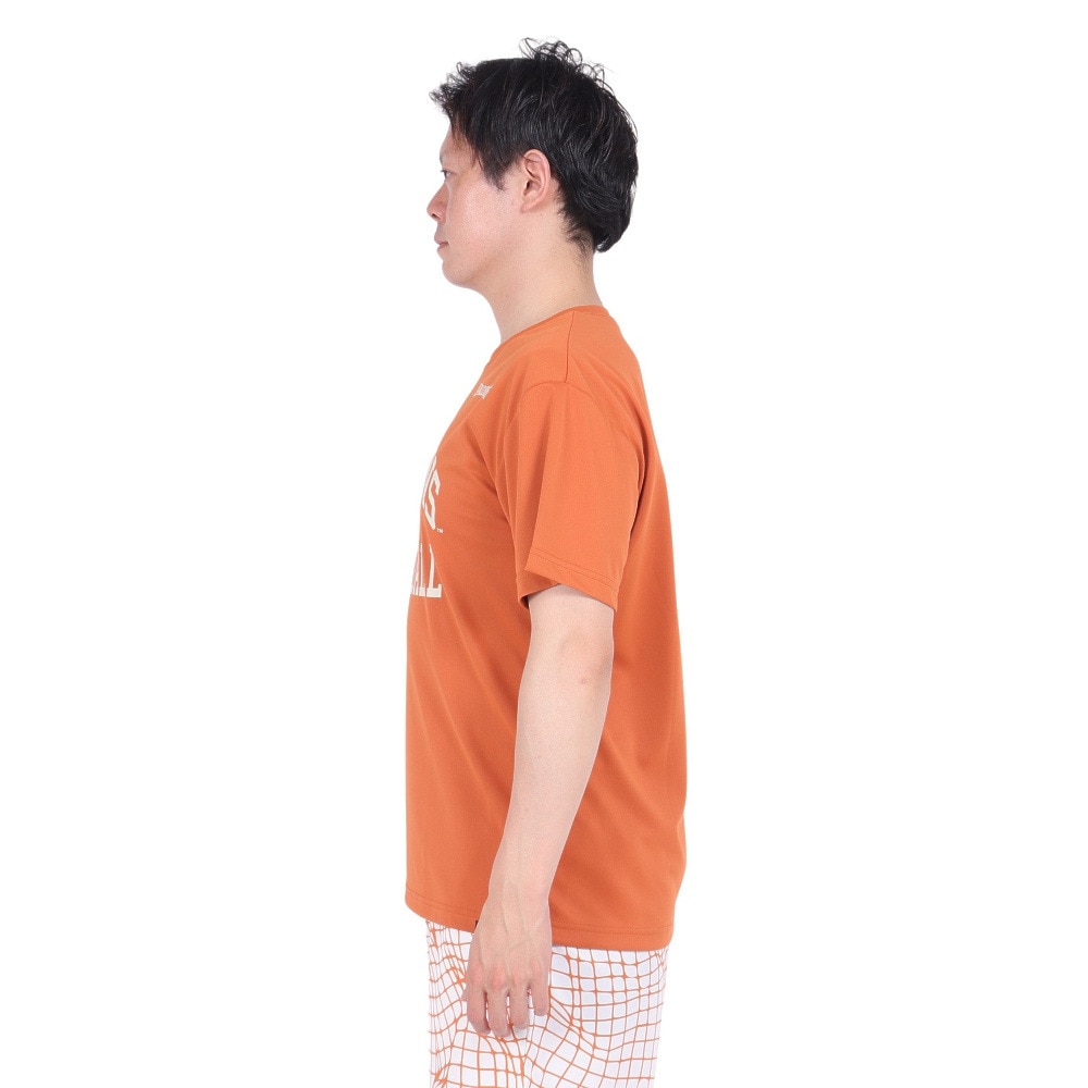 スポルディング（SPALDING）（メンズ）バスケットボールウェア Tシャツ テキサス ロング ホーンズ アーチ ロゴ SMT24032TXBO 速乾 UVカット