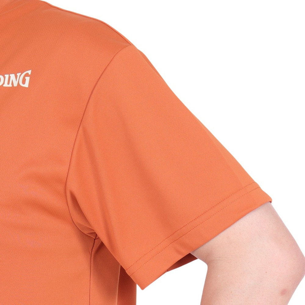 スポルディング（SPALDING）（メンズ）バスケットボールウェア Tシャツ テキサス ロング ホーンズ アーチ ロゴ SMT24032TXBO 速乾 UVカット