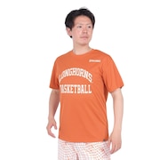 スポルディング（SPALDING）（メンズ）バスケットボールウェア Tシャツ テキサス ロング ホーンズ アーチ ロゴ SMT24032TXBO