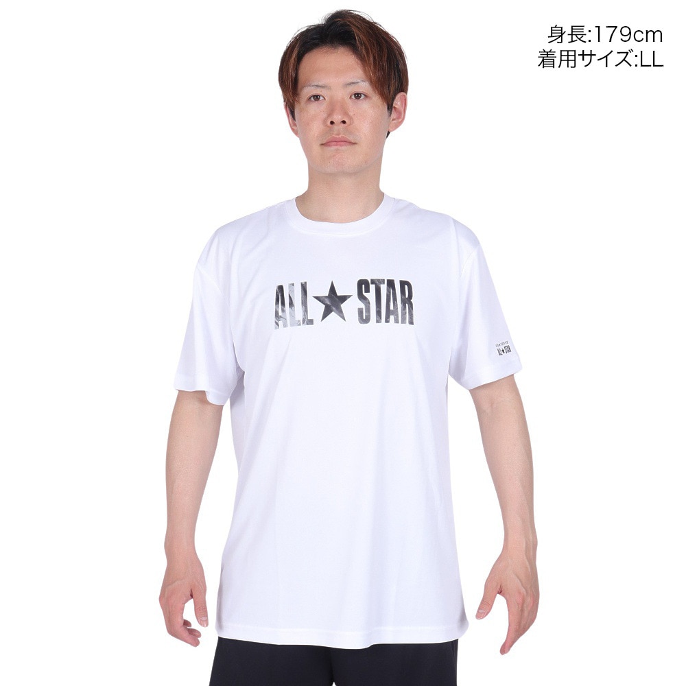 コンバース（CONVERSE）（メンズ、レディース）バスケットボールウェア プリントTシャツ CB241360-1119 速乾