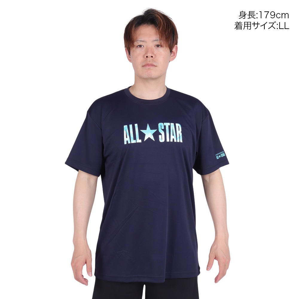 コンバース（CONVERSE）（メンズ、レディース）バスケットボールウェア プリントTシャツ CB241360-2900 速乾
