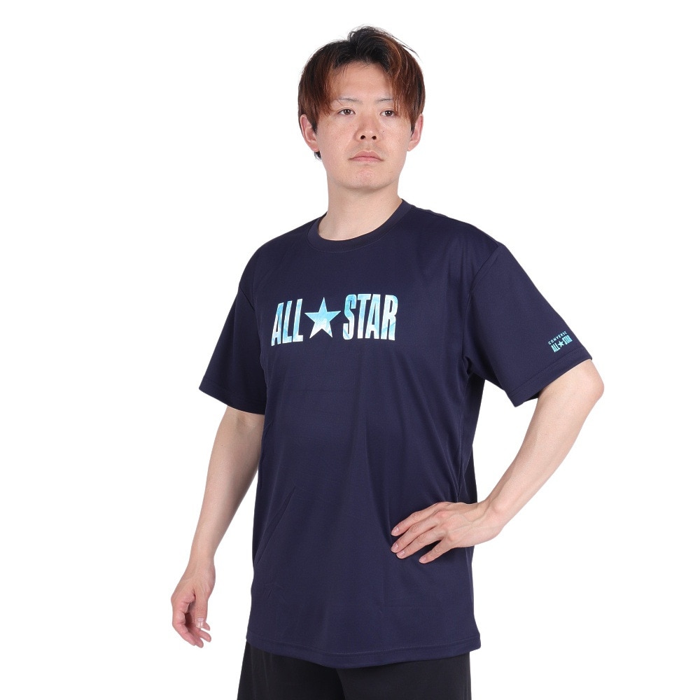 コンバース（CONVERSE）（メンズ、レディース）バスケットボールウェア プリントTシャツ CB241360-2900 速乾