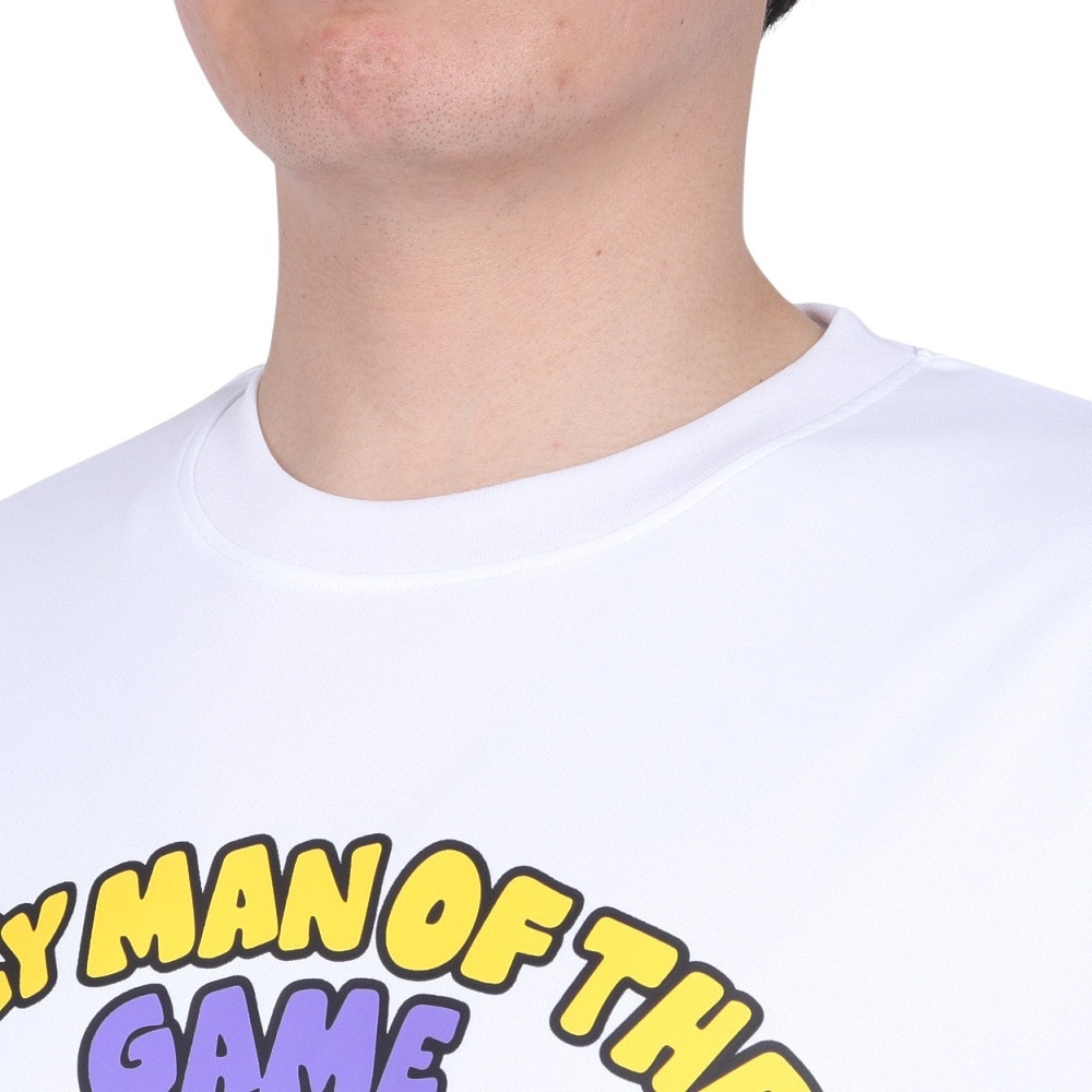 コンバース（CONVERSE）（メンズ、レディース）バスケットボールウェア プリントTシャツ CB241369-1100 速乾