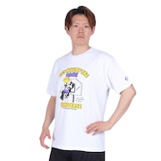コンバース（CONVERSE）（メンズ、レディース）バスケットボールウェア プリントTシャツ CB241369-1100 速乾