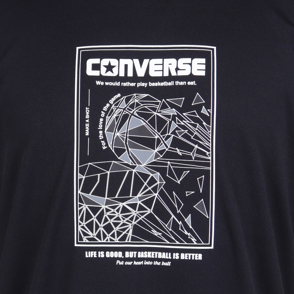 コンバース（CONVERSE）（メンズ、レディース）バスケットボールウェア プリントTシャツ CB241370-1911