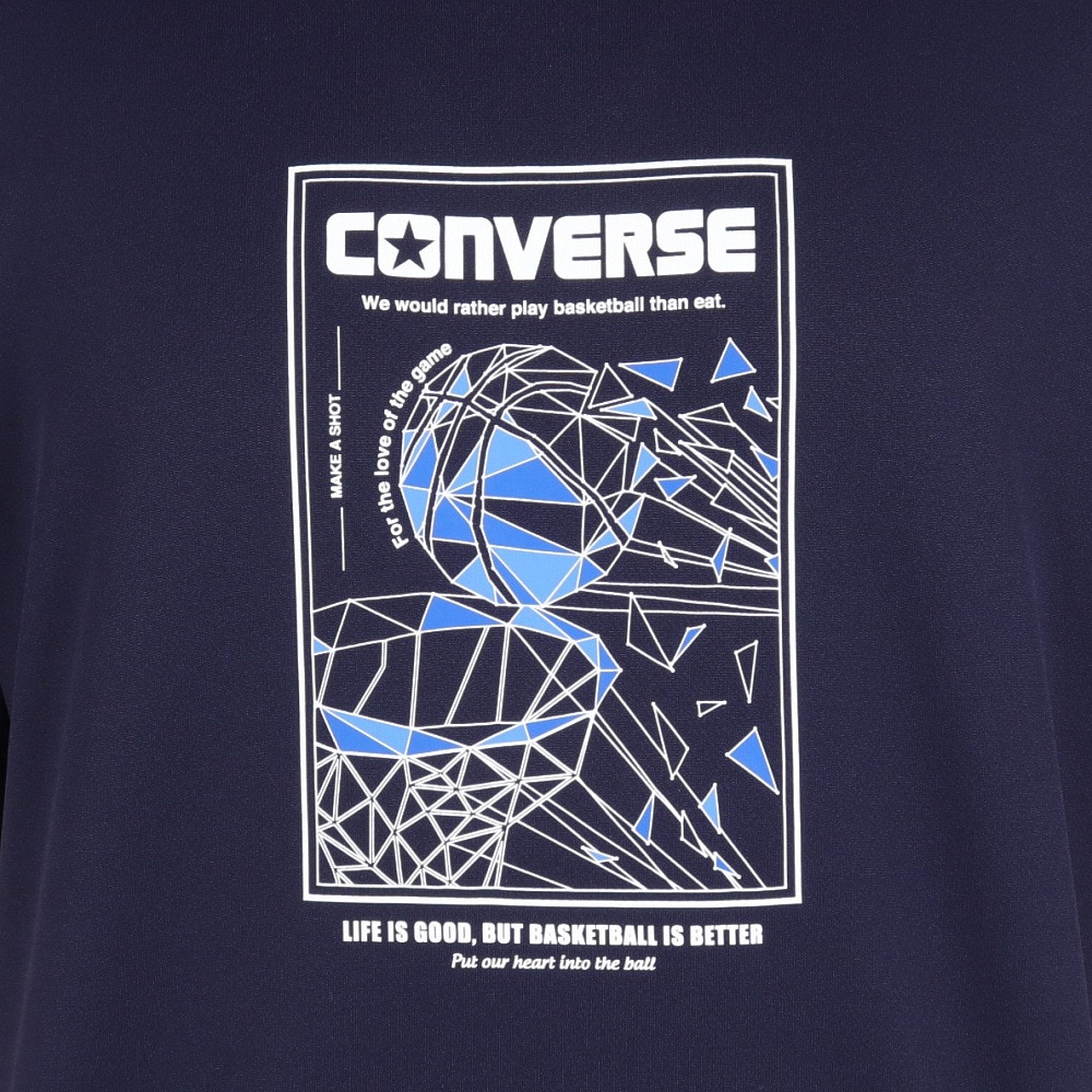 コンバース（CONVERSE）（メンズ、レディース）バスケットボールウェア プリントTシャツ CB241370-2900