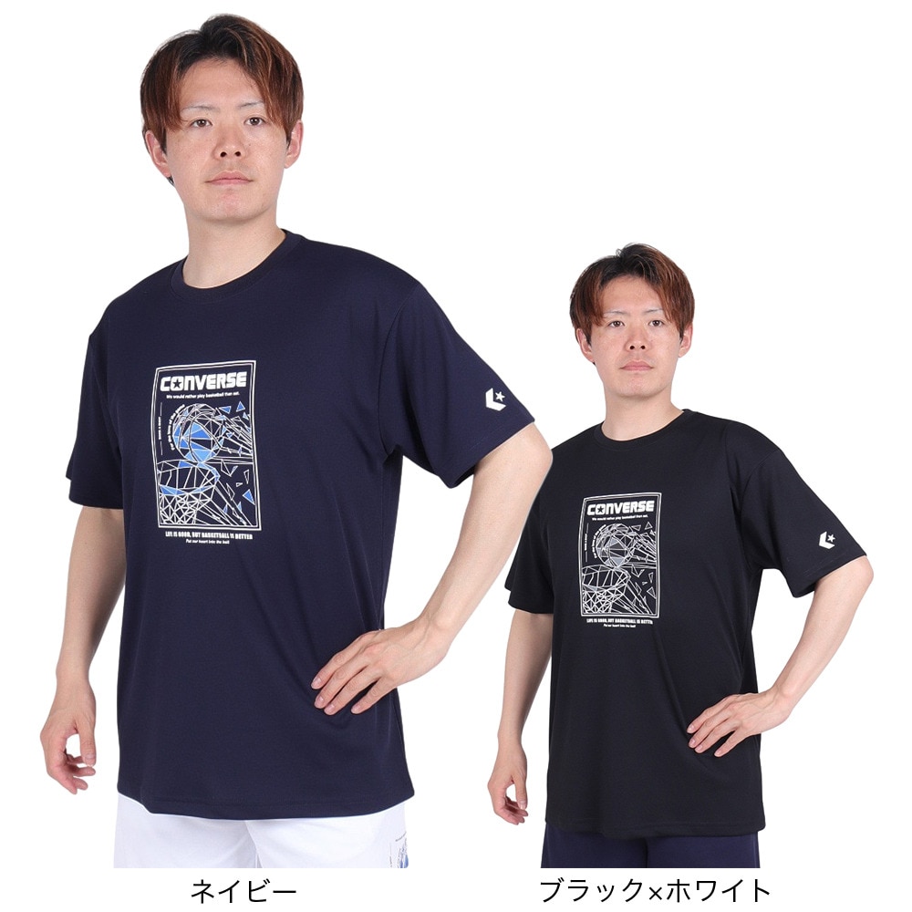 コンバース（CONVERSE）（メンズ、レディース）バスケットボールウェア プリントTシャツ CB241370-2900